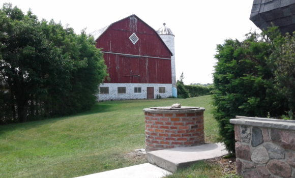 brick well
