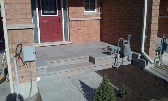 stone porch
